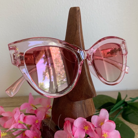 Pink Cat Eye Sunglasses - Picture 4 of 12